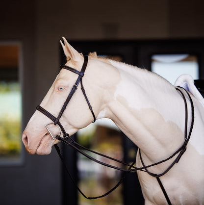 Fancy Square Raised Laced Reins