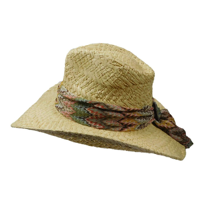 Fancy Weave Toyo Outback Cowboy Hat - Scala Pronto Hat Cowboy Hat Scala Hats