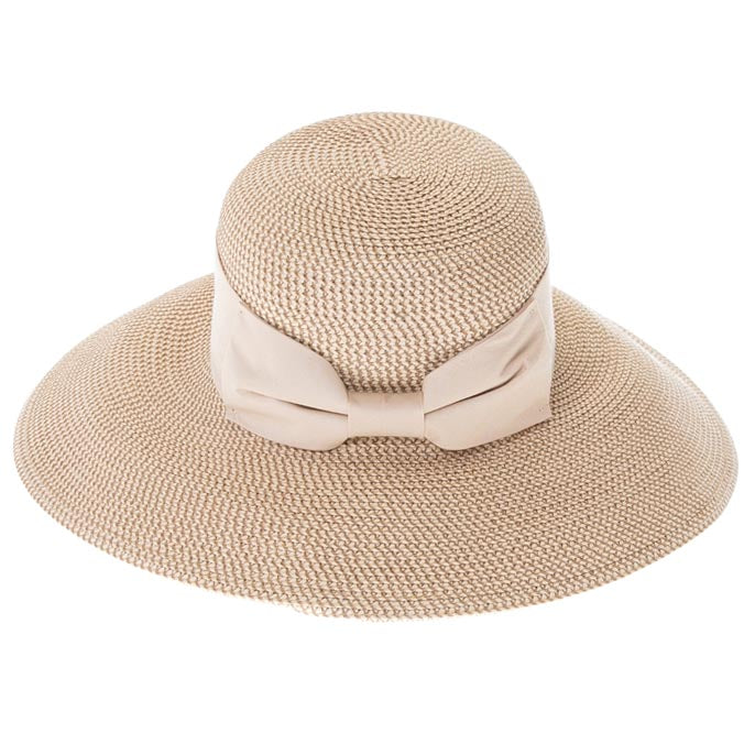 Flex Weave Straw Asymmetrical Brim Sun Hat - Boardwalk Style Wide Brim Hat Boardwalk Style Hats