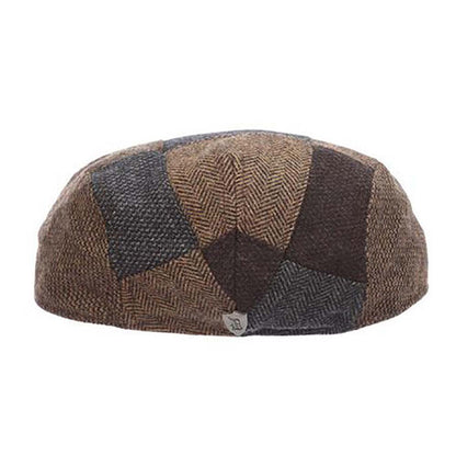 Flipper Tweed Patchwork Flat Cap - Dorfman Hat Flat Cap Dorfman Hat Co.