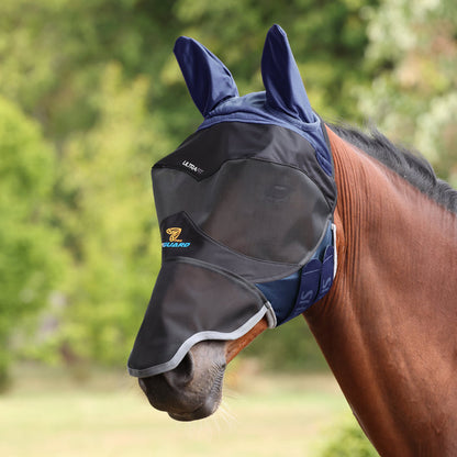 FlyGuard Pro Deluxe Fly Mask with Ears & Nose