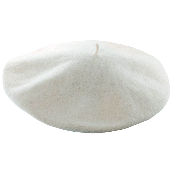 Frenchy Wool Beret - Scala Hats Beanie Scala Hats 50-WHITE White