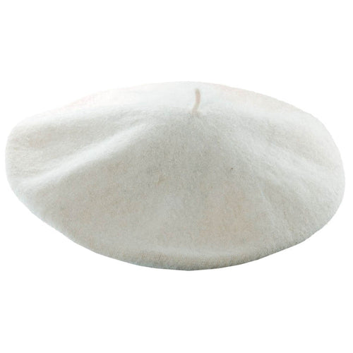 Frenchy Wool Beret - Scala Hats Beanie Scala Hats 50-WHITE White