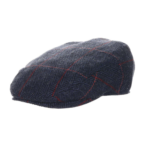 Gibson Wool Blend Herringbone Ivy Cap - Dorfman Hat Flat Cap Dorfman Hat Co. MW367-NAVY2 Navy Medium