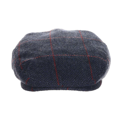 Gibson Wool Blend Herringbone Ivy Cap - Dorfman Hat Flat Cap Dorfman Hat Co. MW367-NAVY3 Navy Large