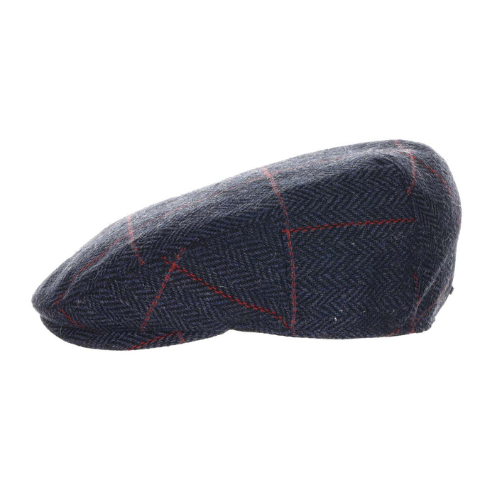 Gibson Wool Blend Herringbone Ivy Cap - Dorfman Hat Flat Cap Dorfman Hat Co. MW367-NAVY4 Navy X-large