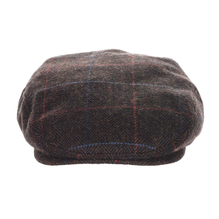 Gibson Wool Blend Herringbone Ivy Cap - Dorfman Hat Flat Cap Dorfman Hat Co. MW367-BROWN2 Brown Medium
