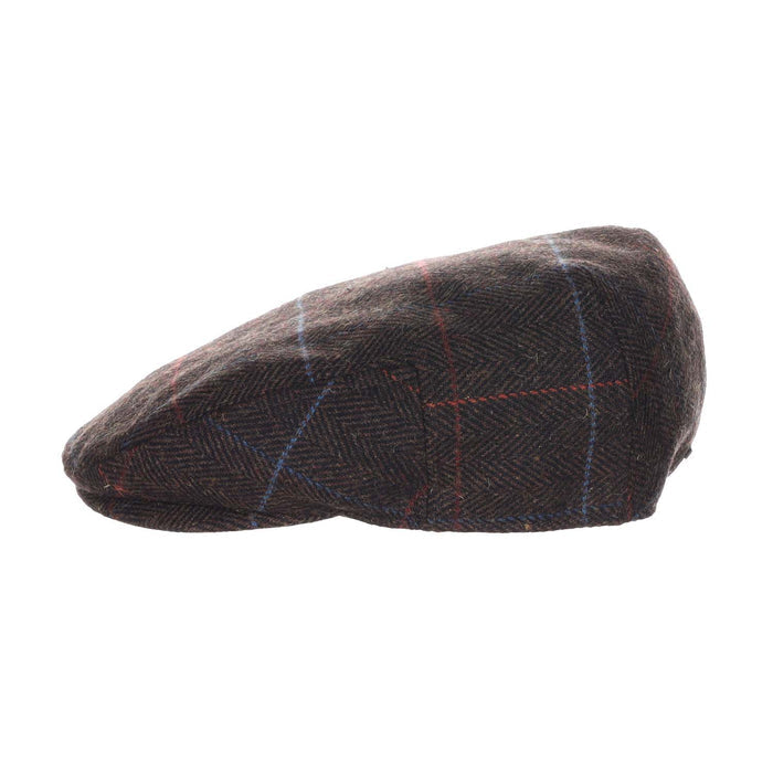 Gibson Wool Blend Herringbone Ivy Cap - Dorfman Hat Flat Cap Dorfman Hat Co. MW367-BROWN4 Brown X-large