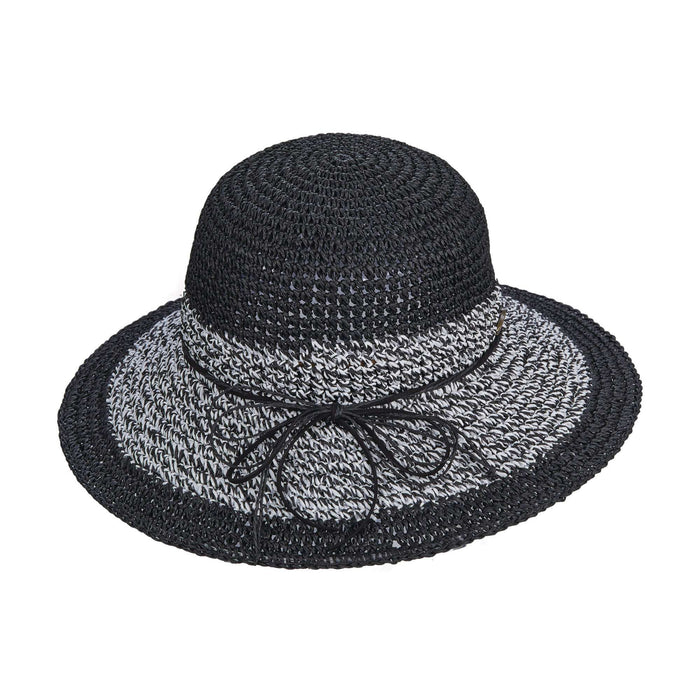 Hand Crocheted Twisted Toyo Floppy Hat - Cappelli Straworld Floppy Hat Cappelli Straworld