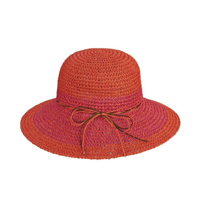 Hand Crocheted Twisted Toyo Floppy Hat - Cappelli Straworld Floppy Hat Cappelli Straworld