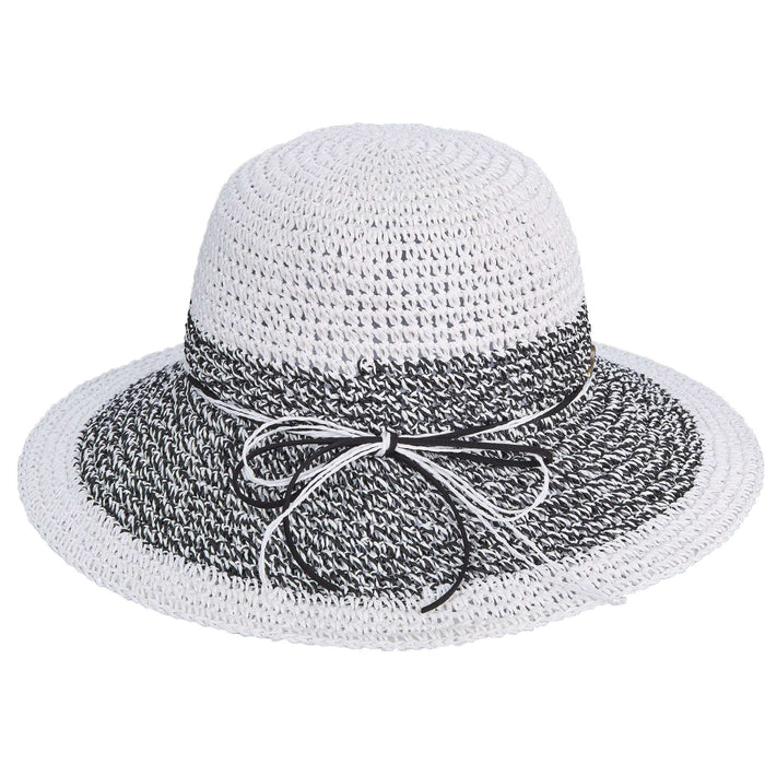Hand Crocheted Twisted Toyo Floppy Hat - Cappelli Straworld Floppy Hat Cappelli Straworld
