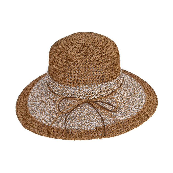 Hand Crocheted Twisted Toyo Floppy Hat - Cappelli Straworld Floppy Hat Cappelli Straworld