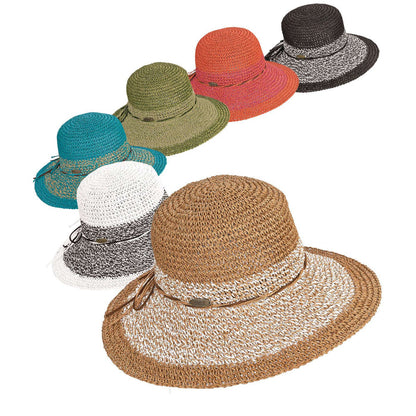 Hand Crocheted Twisted Toyo Floppy Hat - Cappelli Straworld Floppy Hat Cappelli Straworld