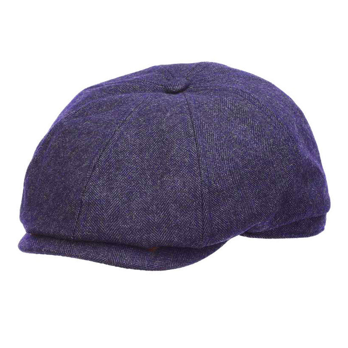 Hoover Wool Blend New York Cap - Dorfman Hat Flat Cap Dorfman Hat Co. MW320-NAVY2 Navy Medium