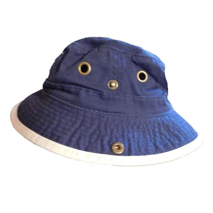 Kid's Cotton Boonie Hat - DPC Kinder Caps Bucket Hat Dorfman Hat Co. SK068 Navy