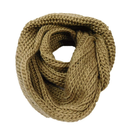Knit Infinity Scarf Scarves JEL WWPO285CM Camel