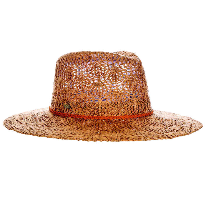 Knit Summer Safari Hat with Braided Band - Scala Hats Safari Hat Scala Hats LC844-TEA Tea OS