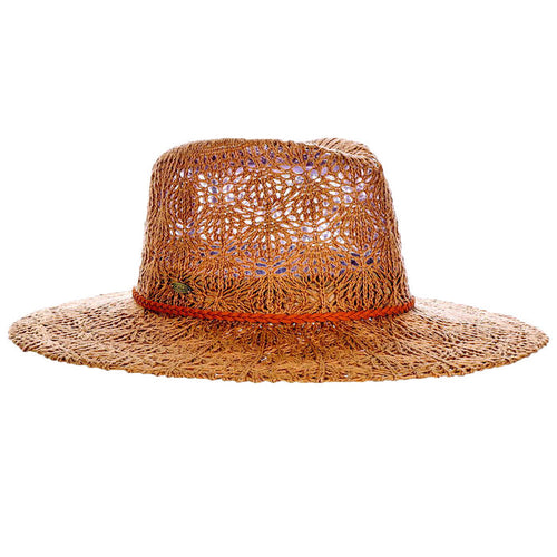Knit Summer Safari Hat with Braided Band - Scala Hats Safari Hat Scala Hats LC844-TEA Tea OS