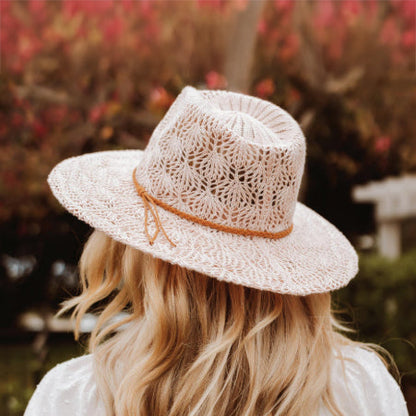 Knit Summer Safari Hat with Braided Band - Scala Hats Safari Hat Scala Hats