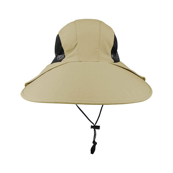Large Bill Flap Cap with Mesh Side Panels - Juniper UV Protection Wear Cap MegaCI