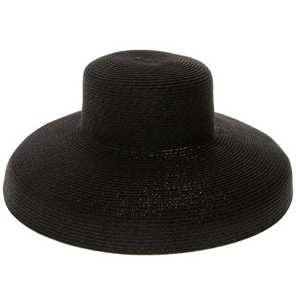 Large Down-Turned Brim Sun Hat - Boardwalk Styles Wide Brim Hat Boardwalk Style Hats DA1774-BLK Black Medium (57 cm)