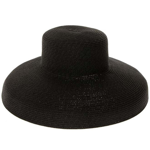 Large Down-Turned Brim Sun Hat - Boardwalk Styles Wide Brim Hat Boardwalk Style Hats DA1774-BLK Black Medium (57 cm)