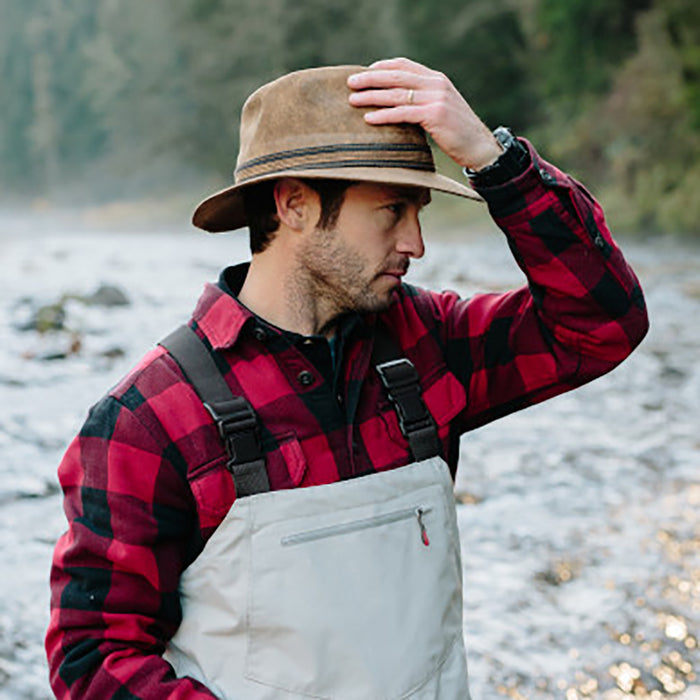 London Faux Suede Safari Hat - Stetson Hats Safari Hat Stetson Hats