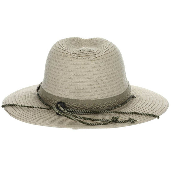 Low Country Tribal Band Wide Brim Fabric Hat - Scala Hats Safari Hat Scala Hats