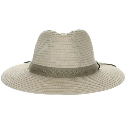 Low Country Tribal Band Wide Brim Fabric Hat - Scala Hats Safari Hat Scala Hats