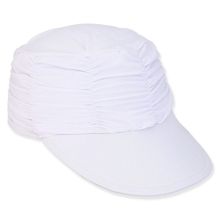 Lycra® Aqua Cap for Small Heads - Sunny Dayz Petite Hat Cap Sun N Sand Hats HK484 White Small (54 cm)