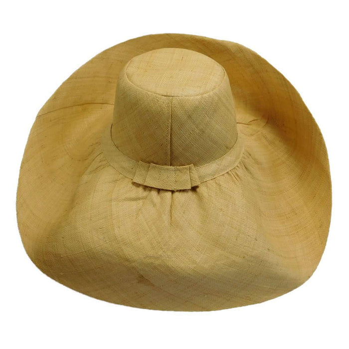Madagascar Raffia Extra Wide Brim Beach Hat Kettle Brim Hat Madagascar Raffia Hats SHE15nt Natural