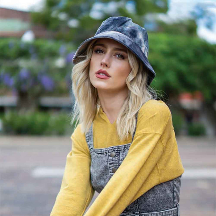 Marbled Corduroy Bucket Hat - Scala Hats Bucket Hat Scala Hats