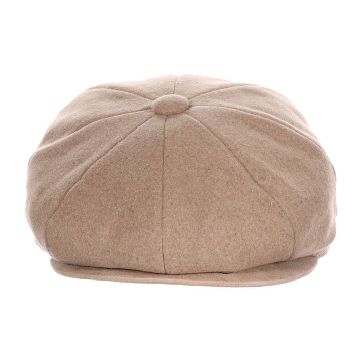 Melton Wool Blend Newsboy Cap - Scala Hats Flat Cap Scala Hats