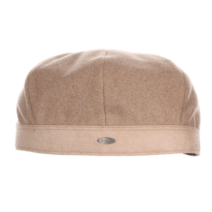 Melton Wool Blend Newsboy Cap - Scala Hats Flat Cap Scala Hats