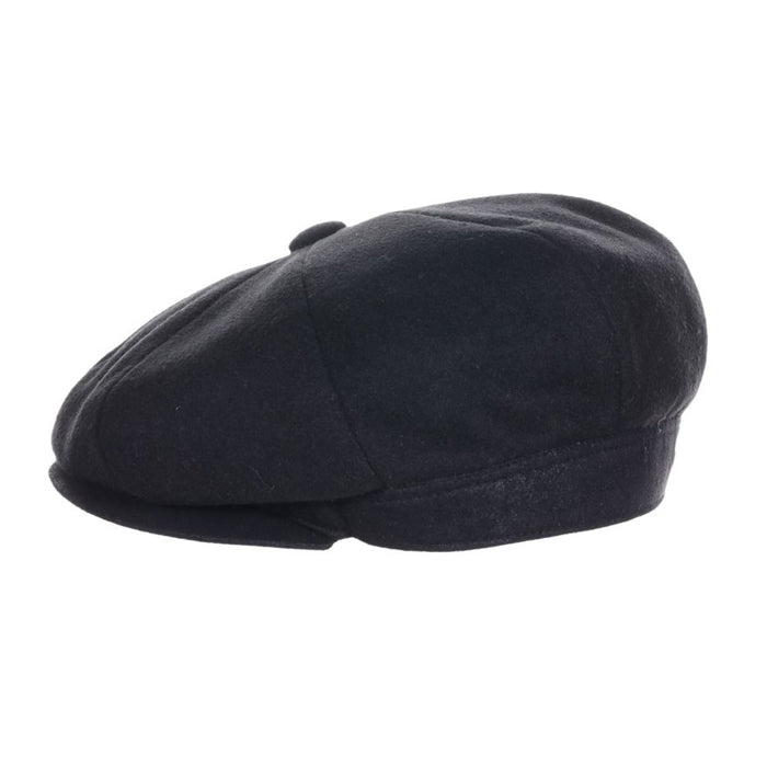 Melton Wool Blend Newsboy Cap - Scala Hats Flat Cap Scala Hats