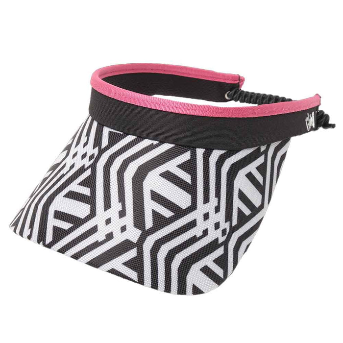 Mod Links Golf Sun Visor with Coil Lace - GloveIt® Visor Cap GloveIt V413 Black /White