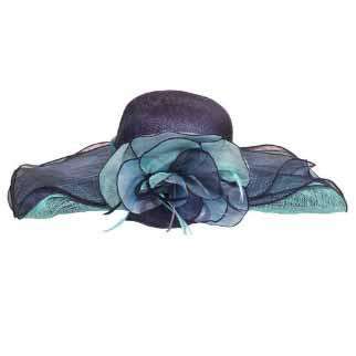 Multi Color Multi Layer Sinamay Hat Dress Hat Something Special Hat SPby5340NV Navy