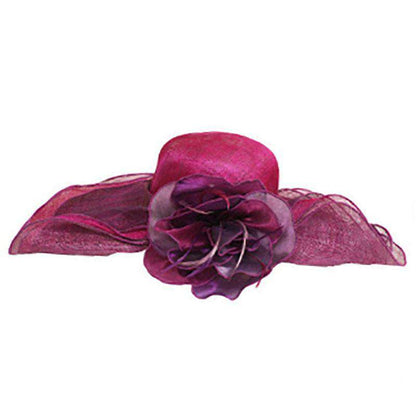 Multi Color Multi Layer Sinamay Hat Dress Hat Something Special Hat SPby5340OC Orchid