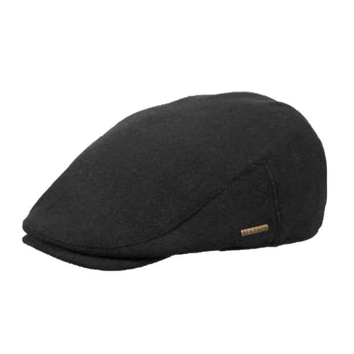 Oxford Wool Blend Ivy Cap - Stetson Hats Flat Cap Stetson Hats STW180-BLK3 Black Large