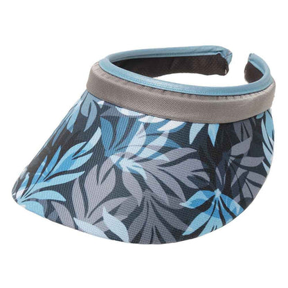 Pacific Palm Clip On Sun Visor - GloveIt® Golf Visors Visor Cap GloveIt VC420 Blue
