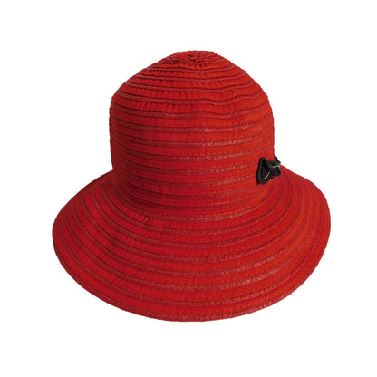 Packable Ribbon Bucket Hat - Boardwalk Style Wide Brim Hat Boardwalk Style Hats