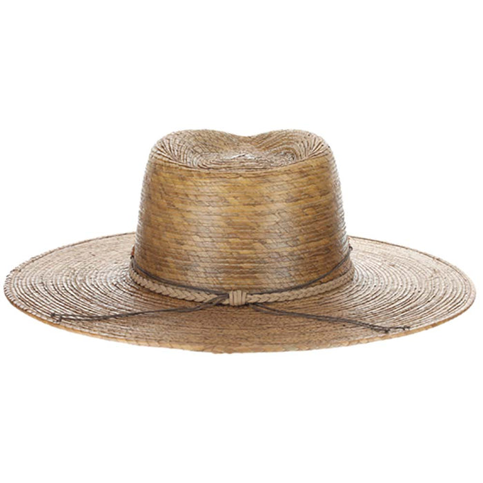 Passiflora Natural Palm Safari Hat with Braided Beads Band - Scala Hats Safari Hat Scala Hats