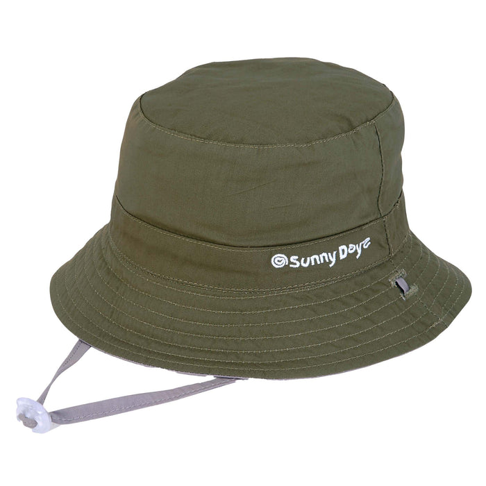 Petite Reversible Bucket Hat with Chin Strap - Sunny Dayz™ Bucket Hat Sun N Sand Hats
