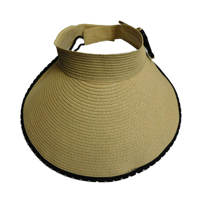 Polka Dot Bow Sun Visor Visor Cap Boardwalk Style Hats