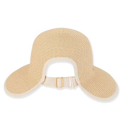Ponytail Straw Sun Hat with Adjustable Sizing - Sun 'N' Sand Hats Wide Brim Hat Sun N Sand Hats
