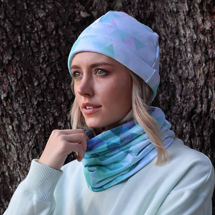 Print Poly Knit Beanie - Dorfman Pacific Hats Beanie Dorfman Hat Co.