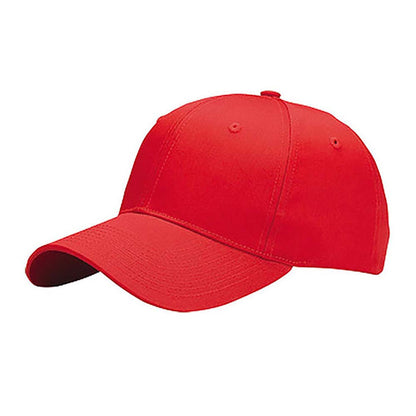 Pro Style Twill Baseball Cap - MCI Hats Cap MegaCI 6901B-RED Red OS