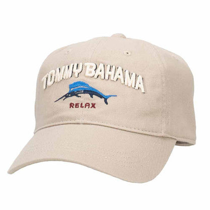 Relaxer TB Marlin Embroidered Men's Cotton Baseball Cap - Tommy Bahama Hats Cap Tommy Bahama Hats TBC22-PUTTY Putty