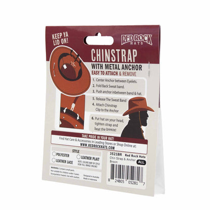 Removable Chin Strap and Anchor Accessories Red Rock Hats