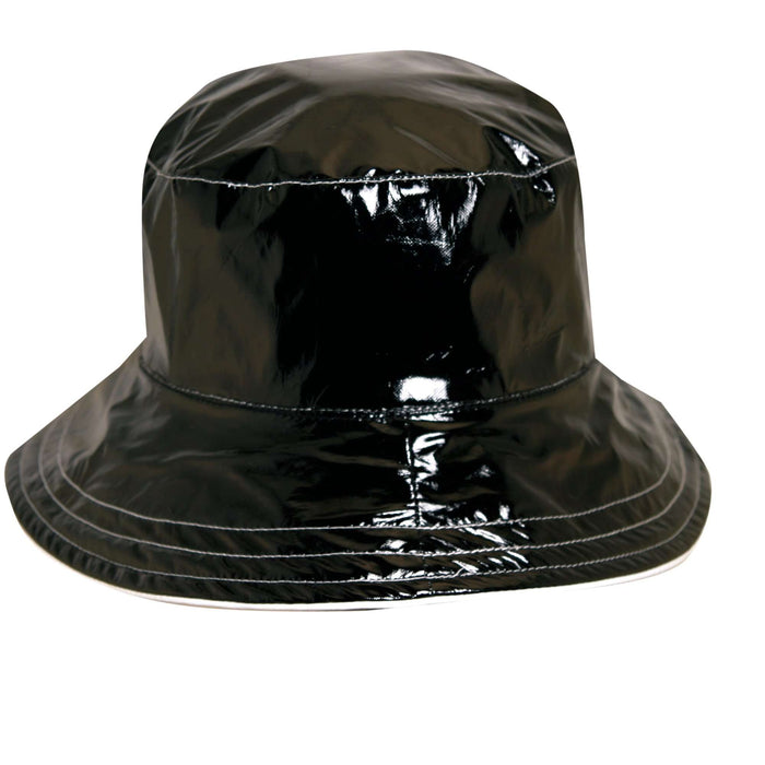 Reversible Polka Dot Rain Hat - Scala Collection Hats Cloche Scala Hats
